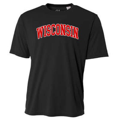 Wisconsin Throwback Design Classic Cooling Performance Crew T-Shirt