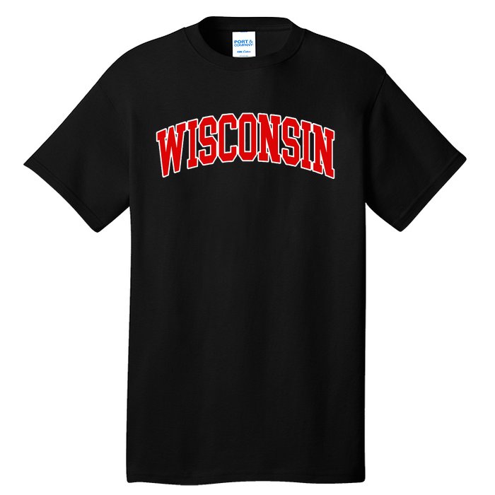 Wisconsin Throwback Design Classic Tall T-Shirt