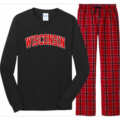 Wisconsin Throwback Design Classic Long Sleeve Pajama Set