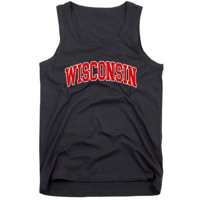 Wisconsin Throwback Design Classic Tank Top