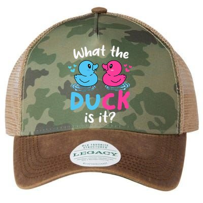 What The Ducks Is It Baby Gender Reveal Party Baby Shower Legacy Tie Dye Trucker Hat