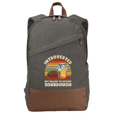 Willing To Discuss Sourdough Bread Baking Sourdough Cotton Canvas Backpack