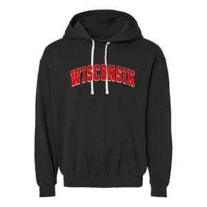 Wisconsin Throwback Design Classic Garment-Dyed Fleece Hoodie