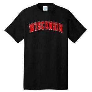 Wisconsin Throwback Design Classic Tall T-Shirt