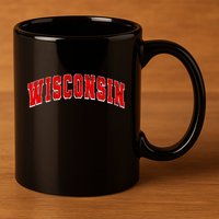Wisconsin Throwback Design Classic 11oz C Handle Ceramic Mug