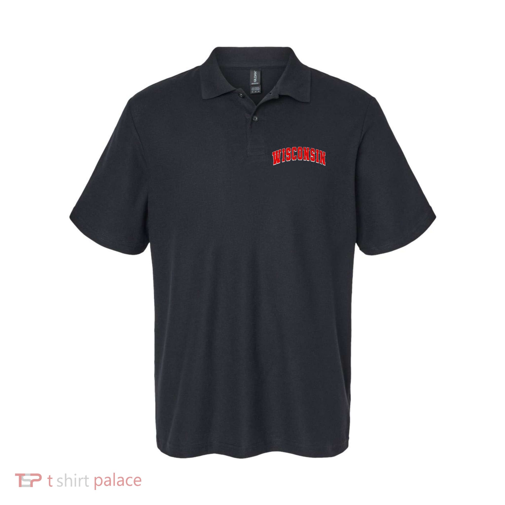 Wisconsin Throwback Design Classic Polo