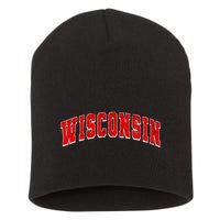Wisconsin Throwback Design Classic Short Acrylic Beanie