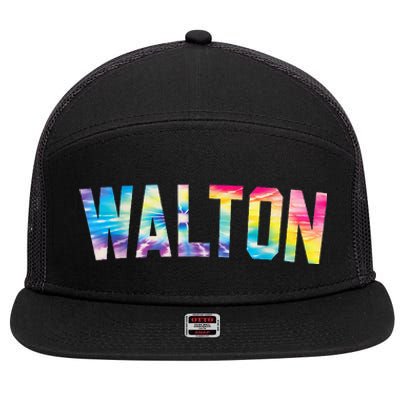 Walton Tie Dye 7 Panel Mesh Trucker Snapback Hat