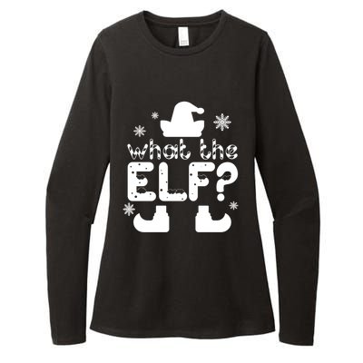 What The Elf Funny Christmas Gift Womens CVC Long Sleeve Shirt