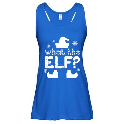 What The Elf Funny Christmas Gift Ladies Essential Flowy Tank