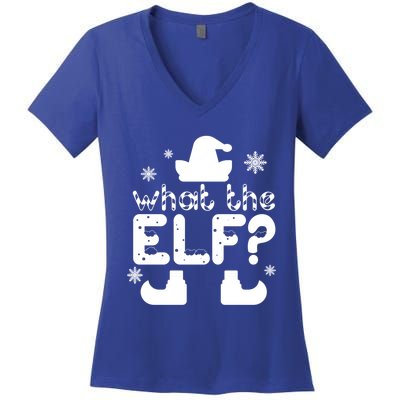 What The Elf Funny Christmas Gift Women's V-Neck T-Shirt