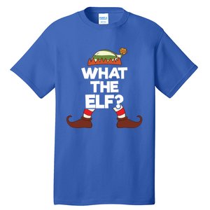 What The Elf Christmas Family Matching Confused Elf Costume Great Gift Tall T-Shirt