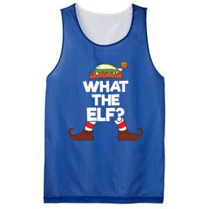 What The Elf Christmas Family Matching Confused Elf Costume Great Gift Mesh Reversible Basketball Jersey Tank