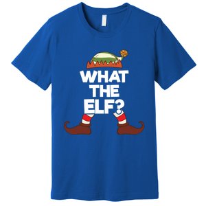 What The Elf Christmas Family Matching Confused Elf Costume Great Gift Premium T-Shirt