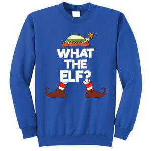 What The Elf Christmas Family Matching Confused Elf Costume Great Gift Tall Sweatshirt