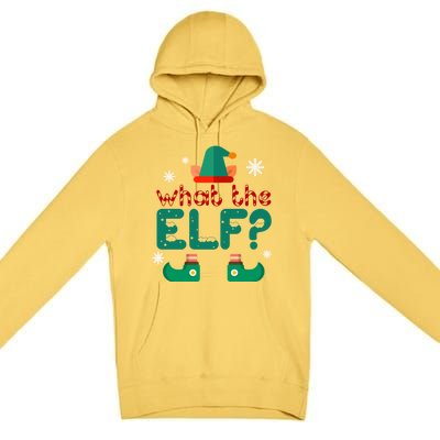 What The Elf Funny Christmas Gift Premium Pullover Hoodie