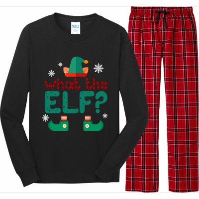 What The Elf Funny Christmas Gift Long Sleeve Pajama Set