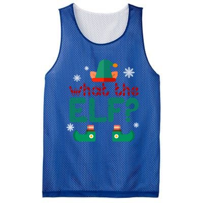 What The Elf Funny Christmas Gift Mesh Reversible Basketball Jersey Tank