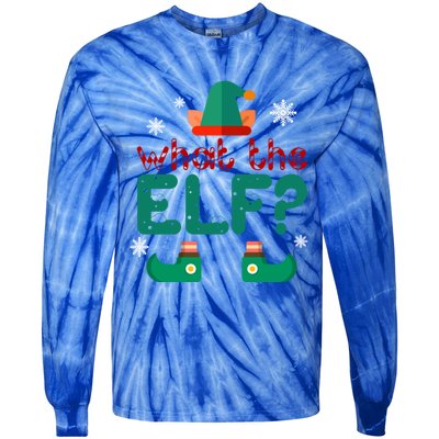 What The Elf Funny Christmas Gift Tie-Dye Long Sleeve Shirt