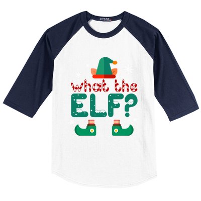 What The Elf Funny Christmas Gift Baseball Sleeve Shirt