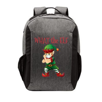 What The Elf Vaccinated Elf Funny Gift Vector Backpack