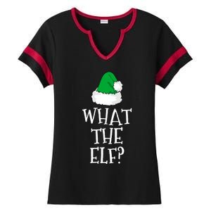 What The Elf Family Funny Christmas Gift Cool Gift Ladies Halftime Notch Neck Tee