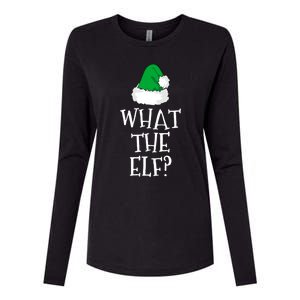 What The Elf Family Funny Christmas Gift Cool Gift Womens Cotton Relaxed Long Sleeve T-Shirt