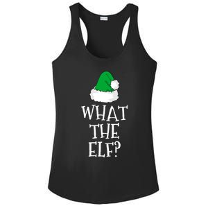 What The Elf Family Funny Christmas Gift Cool Gift Ladies PosiCharge Competitor Racerback Tank