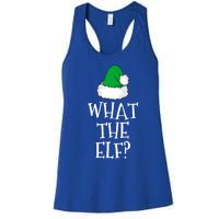 What The Elf Family Funny Christmas Gift Cool Gift Women's Racerback Tank