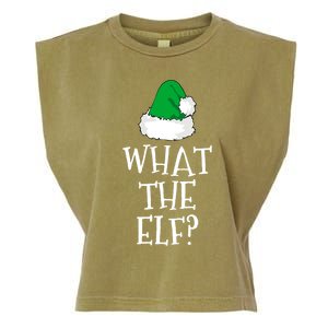 What The Elf Family Funny Christmas Gift Cool Gift Garment-Dyed Women's Muscle Tee