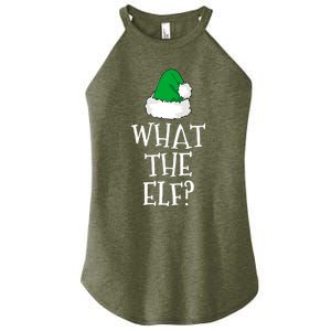 What The Elf Family Funny Christmas Gift Cool Gift Women's Perfect Tri Rocker Tank