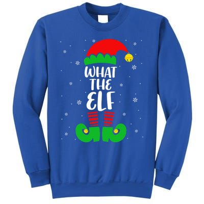 What The Elf Funny Christmas Elf Lover Matching Family Cute Gift Sweatshirt