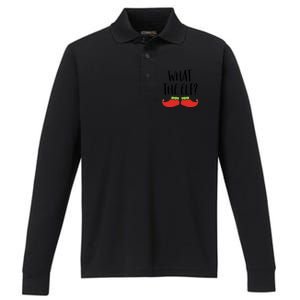 What The Elf Christmas Gift And Cute Gift Performance Long Sleeve Polo