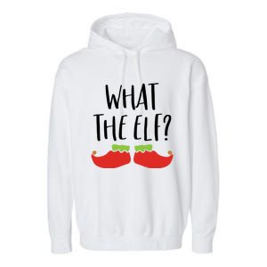 What The Elf Christmas Gift And Cute Gift Garment-Dyed Fleece Hoodie