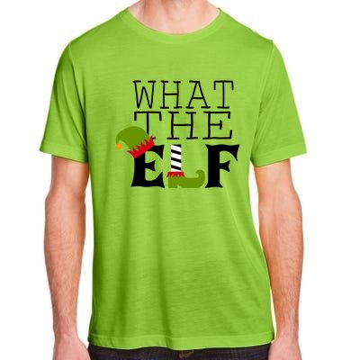 What The Elf Funny Christmas Festive Graphic Holiday Gift Adult ChromaSoft Performance T-Shirt