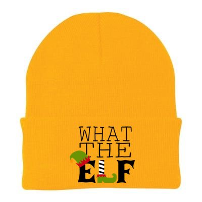 What The Elf Funny Christmas Festive Graphic Holiday Gift Knit Cap Winter Beanie