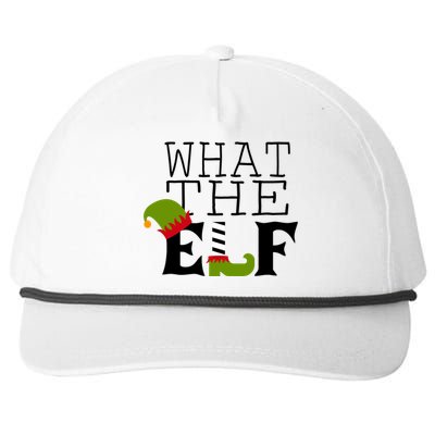 What The Elf Funny Christmas Festive Graphic Holiday Gift Snapback Five-Panel Rope Hat