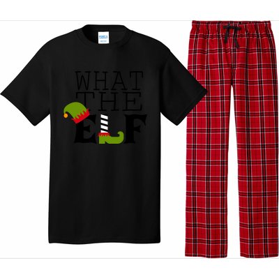 What The Elf Funny Christmas Festive Graphic Holiday Gift Pajama Set