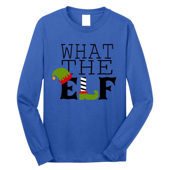 What The Elf Funny Christmas Festive Graphic Holiday Gift Long Sleeve Shirt