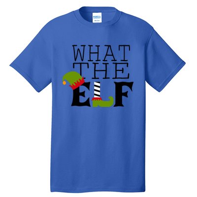 What The Elf Funny Christmas Festive Graphic Holiday Gift Tall T-Shirt