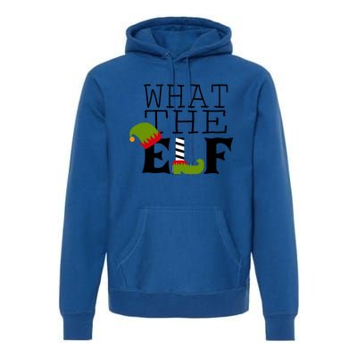 What The Elf Funny Christmas Festive Graphic Holiday Gift Premium Hoodie