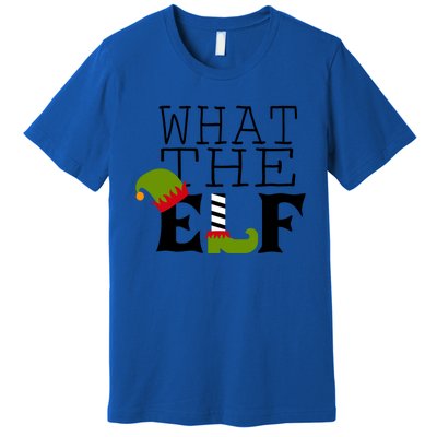 What The Elf Funny Christmas Festive Graphic Holiday Gift Premium T-Shirt