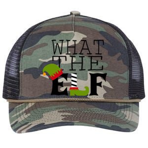 What The Elf Funny Christmas Festive Graphic Holiday Gift Retro Rope Trucker Hat Cap