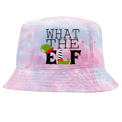 What The Elf Funny Christmas Festive Graphic Holiday Gift Tie-Dyed Bucket Hat