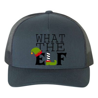 What The Elf Funny Christmas Festive Graphic Holiday Gift Yupoong Adult 5-Panel Trucker Hat