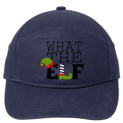 What The Elf Funny Christmas Festive Graphic Holiday Gift 7-Panel Snapback Hat