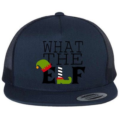 What The Elf Funny Christmas Festive Graphic Holiday Gift Flat Bill Trucker Hat