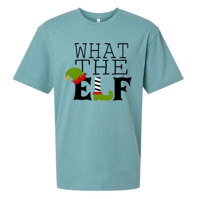 What The Elf Funny Christmas Festive Graphic Holiday Gift Sueded Cloud Jersey T-Shirt