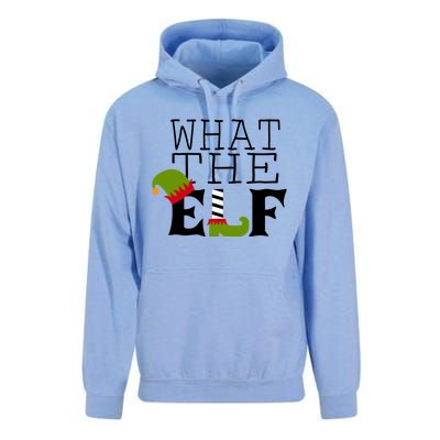 What The Elf Funny Christmas Festive Graphic Holiday Gift Unisex Surf Hoodie