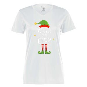 What The Elf Funny Christmas Matching Family Pajama Meaningful Gift Women's Momentum V-Neck T-Shirt